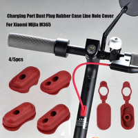 4/5pcs Hot Selling Rubber Charge Port Cover Rubber Plug for XIAOMI M365 Electric Scooter Parts