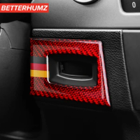 Carbon Fiber For BMW E90 E92 E93 Series 3 Ignition Switch Key Hole Trim Frame M performance Stickers Car Interior Accessories