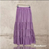 ROK SUSUN MAXI SKIRT//ROK PREMIUM //ROK WANITA TERBARU LILAC