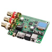1 Piece Raspberry Pi DAC Audio Decoder Board Audio Decoder Board For Raspberry Pi 3B 3B+ 4B