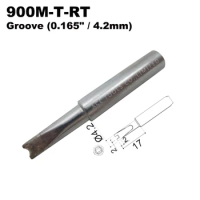 Soldering Tip 900M-T-RT Groove 4.2mm for Hakko 936 907 Milwaukee M12SI-0 Radio Shack 64-053 Yihua 936 X-Tronics 3020 Iron Bit