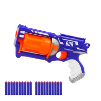 New Arrival Revolver Barrel Manual Soft Bullet Gun Suit for Nerf Bullets Toy Pistol Gun Dart Blaster Toys for Children