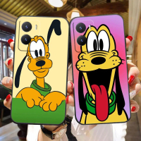 Sarung Telefon TPU Hitam Lembut, Reka Bentuk Disney Pluto, Untuk VIVO Y 95 93 91 85 83 81 79 78 75 7