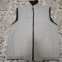 二手衣出清 CHAMOIS 淺灰 深灰 雙面穿 防風 粒絨 保暖 背心外套