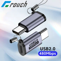 Micro USB To Type C Adapter Mini USB To USB C 480Mbps Fast Data Charging Connector USBC To Lightning Adapter For iphone Android