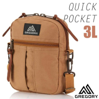 【GREGORY】QUICK POCKET 3L 超輕可調式斜背包L_125415-1162 焦糖棕