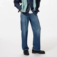 UNIQLO Celana panjang Jeans Baggy Pria BLUE 36