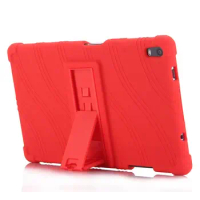 For Lenovo TAB4 8 Plus Silicone Tablet stand Cover Case For Lenovo TAB 4 8 Plus TB-8704N TB-8704F tablet Case Tablet PC + pen