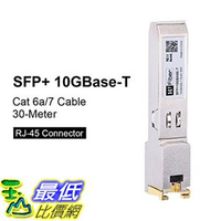 [8美國直購] 收發器模組 SFP+10GBASE-T Transceiver Copper RJ45 Module Compatible for Cisco SFP-10G-T-S, D-Link, TP-Link, Unifi_e18