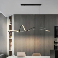 Modern Simple Led Pendant Lights Designer for Living Dining Room Table Bar Ceiling Chandeliers Lamps Indoor Art Lighting Fixture