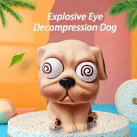1Pcs Puppy Decompression Squishy Toy Eye-Popping Animal Anti-Stress Squeezable Toy For Adult Anxiety Sensory Portable Toys