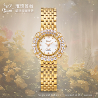 Ogival 愛其華 璀璨薔薇 滿鑽珠寶腕錶 380-31DLK 金色