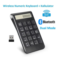garansi - keyboard numeric kalkulator wireless bluetooth multi fungsi isi pulsa