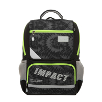 【IMPACT】怡寶紮染風成長型護脊書包-黑 IM003691BK