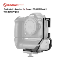 SUNWAYFOTO PCL-R6IIG L-bracket for Canon EOS R6II with Battery Grip BG-R10 Arca Swiss