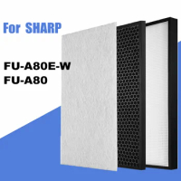 FZ-A80SFE HEPA &amp; Deodorizing Carbon Filter for Sharp Air Purifier FUA80EW FU-A80E-W FUA80 FU-A80 FU-A80TA FZA80SFE