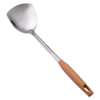 Stainless Steel Spatula Cooking Spatula Handle Wok Spatula for Home Kitchen