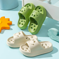 Children's Cartoon Smiley Face Summer EVA Thickened Soft Sole Non-Slip Sandals Baby Bathroom Bathing