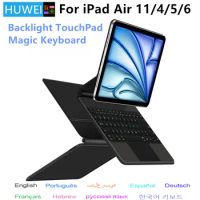 Backlight Magic Keyboard for iPad Air 11 2024 M2 case for iPad Air 4 Air 5 case iPad Pro 11 inch 2018-2022 Smart Cover folio