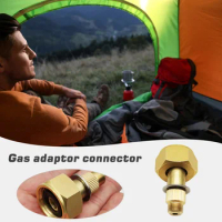 Liquefied Gas Cylinder Connector Aluminum Alloy LPG Tank To Outdoor Stove Connector Durable Practical Outdoor Stove Accessories