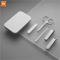 Xiaomi Mijia Stainless Steel Nail Clippers 5 in 1 Set Trimmer Pedicure Care Clippers Earpick Nail File Professional Beauty Tools