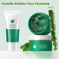 Centella Asiatica Face Cleansing Gel Mask Purify Pores Deep Cleansing Moisturizing Face Cleanser Oil Control Soothing Skin Care