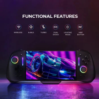 YS45 Pro Controller For Nintendo Switch RGB Colorful Light Game Joypad Consol Wired Handle Controller Joypad Gamepad