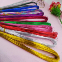 Gauge Floral Stem Wire, Bright Steel, Plain Silver Color, Silk Stocking, Flower Material, 20 #, 22 #, 18 in, 5000 PCs/Lot