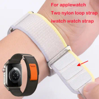Sporst Nylon Loop Watch Strap 49mm 45mm 44mm 41mm 40mm Nylon Watch Strap Suitable for Applewatch iWatch Outdoor Hiking