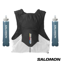 官方直營 Salomon ADV SKIN 5 水袋背包組 黑/白