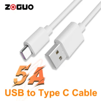 ZOGUO USB2.0 Type C Cable 5A Fast Charging Cable USB C to USB A Charger Cord Compatible with Galaxy S10 S9 S21, Note 10 9,LG etc
