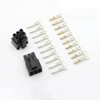 PSU Modular Power Supply 6Pin Connector with 6pcs Terminal pins for PC Modding Extension Modular Cable