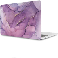 For Macbook Air 13 M2 Case Laptop for Macbook Pro 14 Inch M1 M3 2021 2023 Cover for Apple Pro 13 2020 2022 Purple Marble Coque