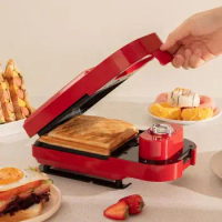 Electric Sandwich Maker 4 In 1 Multibaker Toaster Breakfast Machine Waffle Maker 220v Takoyaki Sandwichera Household