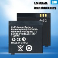 Q18 Smart Watch 500mAh 3.7V Rechargeable Lithium Batteries Spare Battery Li-ion Polymer Battery