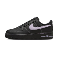 Nike Air Force 1 Low 男鞋 黑紫色 紫勾 刺繡 縫線 休閒鞋 HQ2037-001