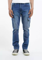 3SECOND 3Second Men's Long Cargo Denim Pants Slim Fit Ascent C030325
