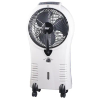 Rechargeable Water Air Cooler 4l Water Tank Humidifier Mist Water Spray Fan with 12V7.7AH BATTERY Air Blower Humidifier Mist Fan
