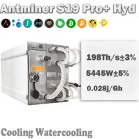 New Antminer S19Pro+ Hyd 198T Water Cooling Supporting 191T Cooling Miner Machine In Stock