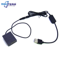 CP-W126 NP-W126 DC Coupler + USB Cable for Fujifilm X A1 A2 A3 E1 E2 E2S Pro1 Pro2 T1 T10 T20 T30 HS30 HS33 HS35 X-T30 II Camera