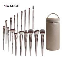 [𝗠'𝗦𝗜𝗔 𝗦𝗛𝗜𝗣 𝗢𝗨𝗧 𝟮𝟰𝗛𝗥𝗦]The Beauty Street Set Berus Solek MAANGE 17pcs Dengan Beg Kosmetik Berus Kosme