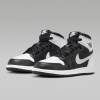 【NIKE 耐吉】休閒鞋 AIR JORDAN 1 RETRO HIGH OG PS BLACK WHITE 黑白 中童 FD1412-010