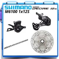 SHIMANO DEORE M6100 1X12S Groupset SL-M6100 RD-M6100 SGS SHADOW CN-M6100 CS-M6100 51T or Sunshine 12Speed Cassette 46T/50T/52T