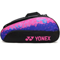 YONEX New Large Shoulder Badminton Bag 3-shot Portable Men's and Women's Sports Tennis Bag Handbag High Quality And Durable