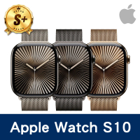 【Apple】S+ 級福利品 Apple Watch S10 LTE 46mm 鈦金屬錶殼配米蘭錶環(原廠保固中)