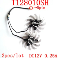 T128010SH 5PIN DC12V 0.25A graphics card fan For GTX650TI 660Ti GTX750 GTX760 GTX770 R7260