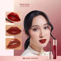 WARDAH GLASTING LIQUID LIP 3.5G 06 RUBY SPARKS