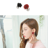 【梨花HaNA】韓國雙面十足綻放溫柔花卉珍珠耳環