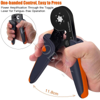 ￼Kìm bấm cos LUC GIÁC HSC8 6-6A tự điều chỉnh kèm đầu cos đủ loại cos ống tròn cos pin