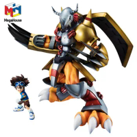 MegaHouse Original Yagami Taichi WarGreymon Digimon Collection Anime Figure Action Model Toys